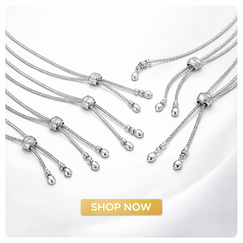 Silver Slider Bolo Chains