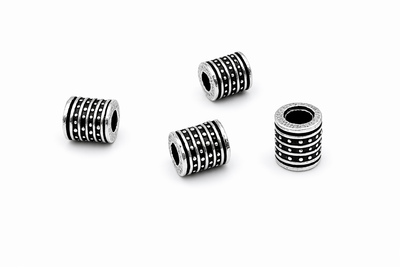 925 Sterling Silver Oxidized Cylinder Spacer Beads – Jewelry Making Findings