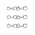 Sterling Silver Layered Necklace Detangler | Extender Clasp | Set of 4