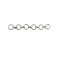 92.5 Sterling Silver 2" Extender Chain for Necklace & Bracelet | 6mm Ring DIY Jewelry Making | 1 Piece