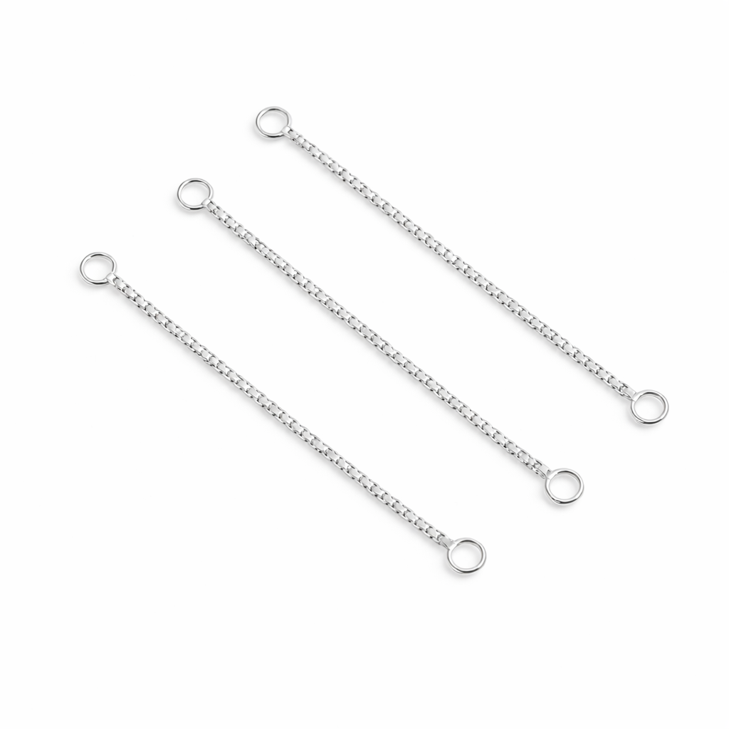 92.5 Sterling Silver Box Chain Ear Threader | 2 pcs