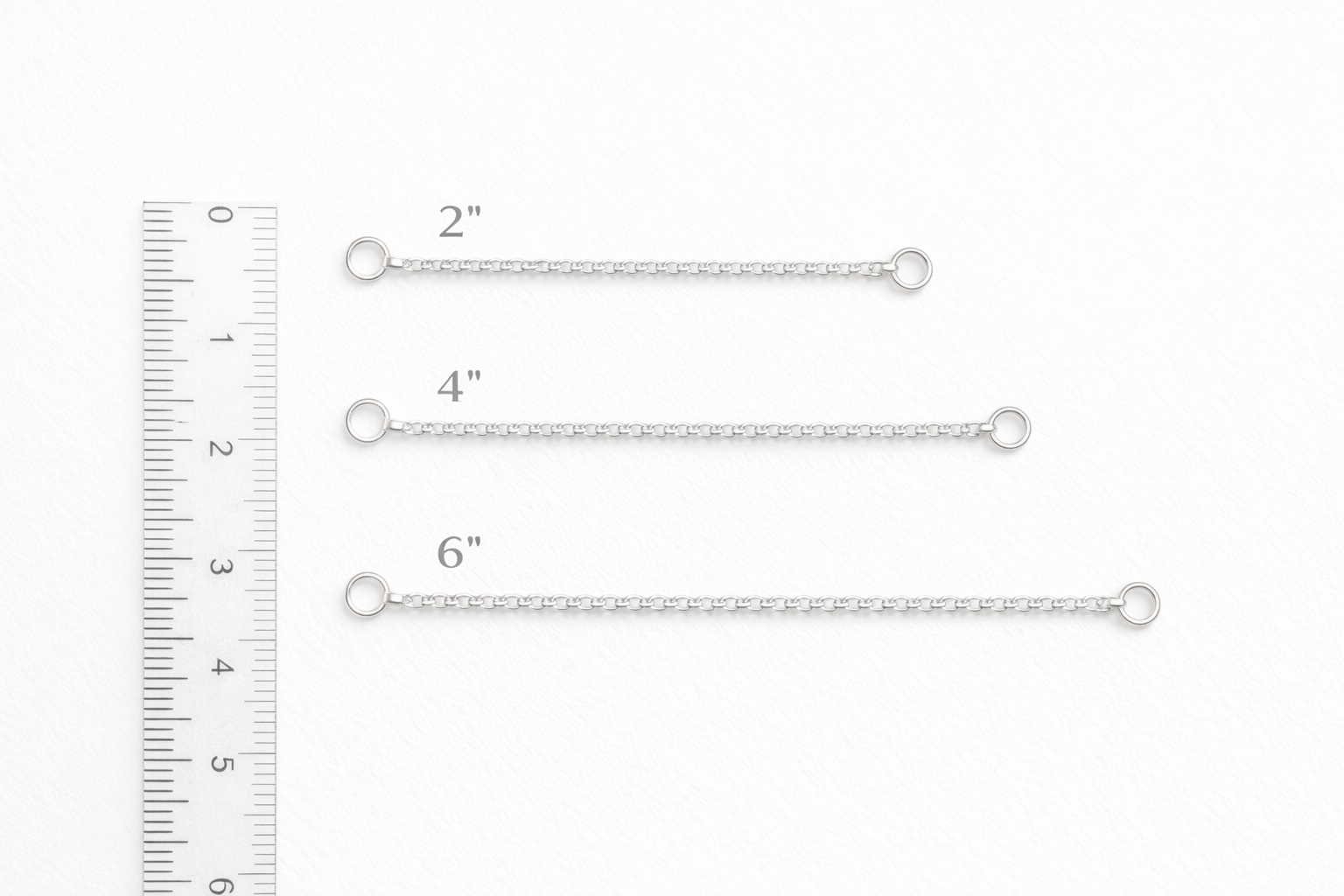 92.5 Sterling Silver Box Chain Ear Threader | 2 pcs