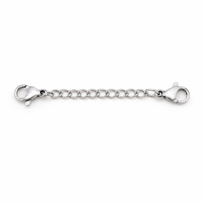 92.5 Sterling Silver Extender Chain | Lobster Clasp