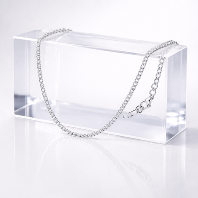 925 Sterling Silver Thin Chain Necklace – Minimal Fine Cable Chain for Women & Men