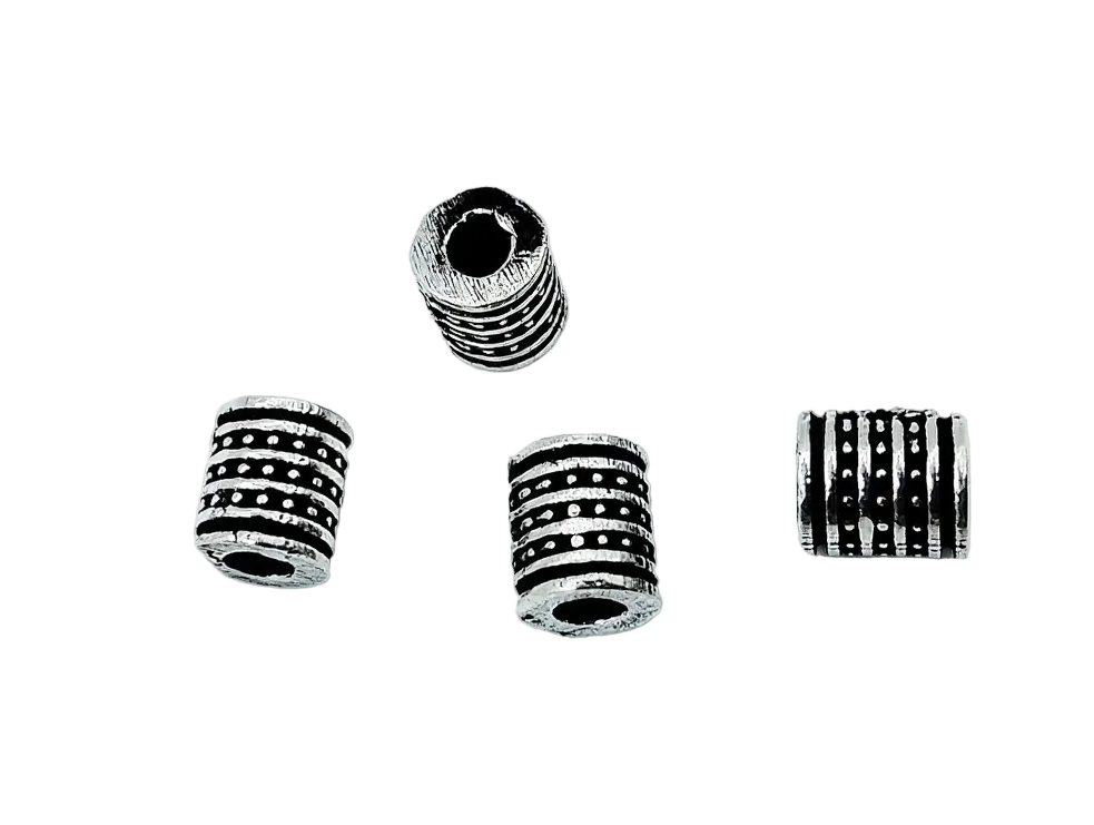 925 Sterling Silver Oxidized Cylinder Spacer Beads – Jewelry Making Findings