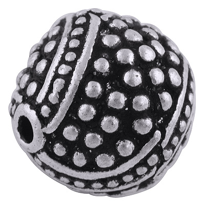 925 Sterling Silver Textured Bead – 10mm (2.6g, Per Piece)