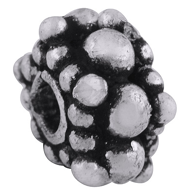 925 Sterling Silver Textured Bead – 7x5mm (1g, Per Piece)