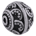 9mm 925 Sterling Silver Patterned Bead 1.6g for Jewellery Making