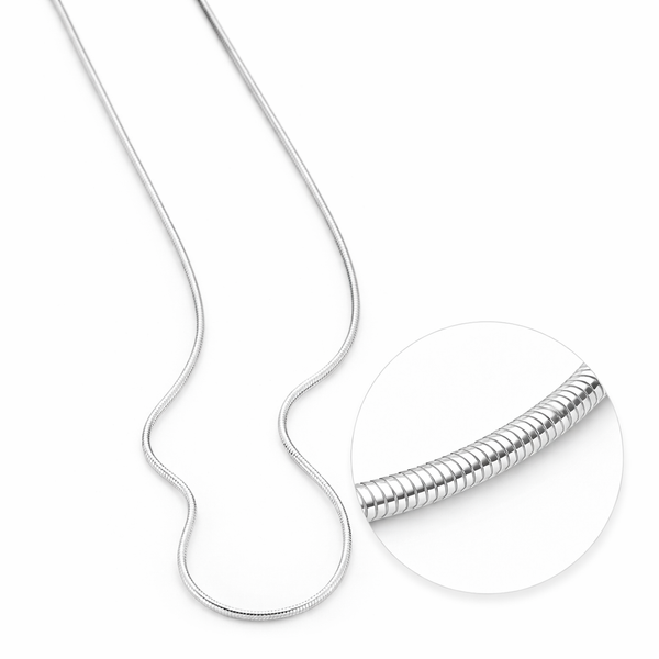 925 Sterling Silver Snake Chain 0.90mm – Jewellery Chain (Sold Per Inch)