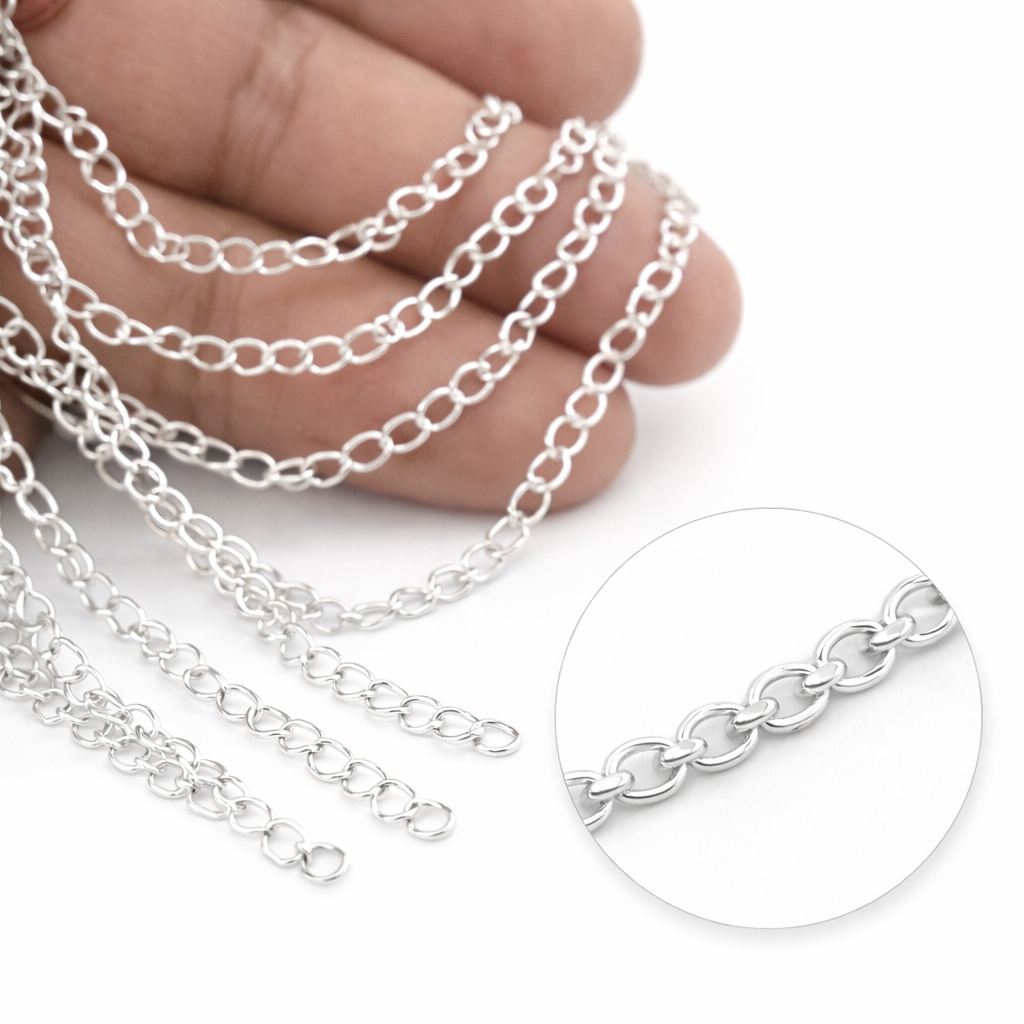 925 Sterling Silver Extension Chain – Jewellery Finding