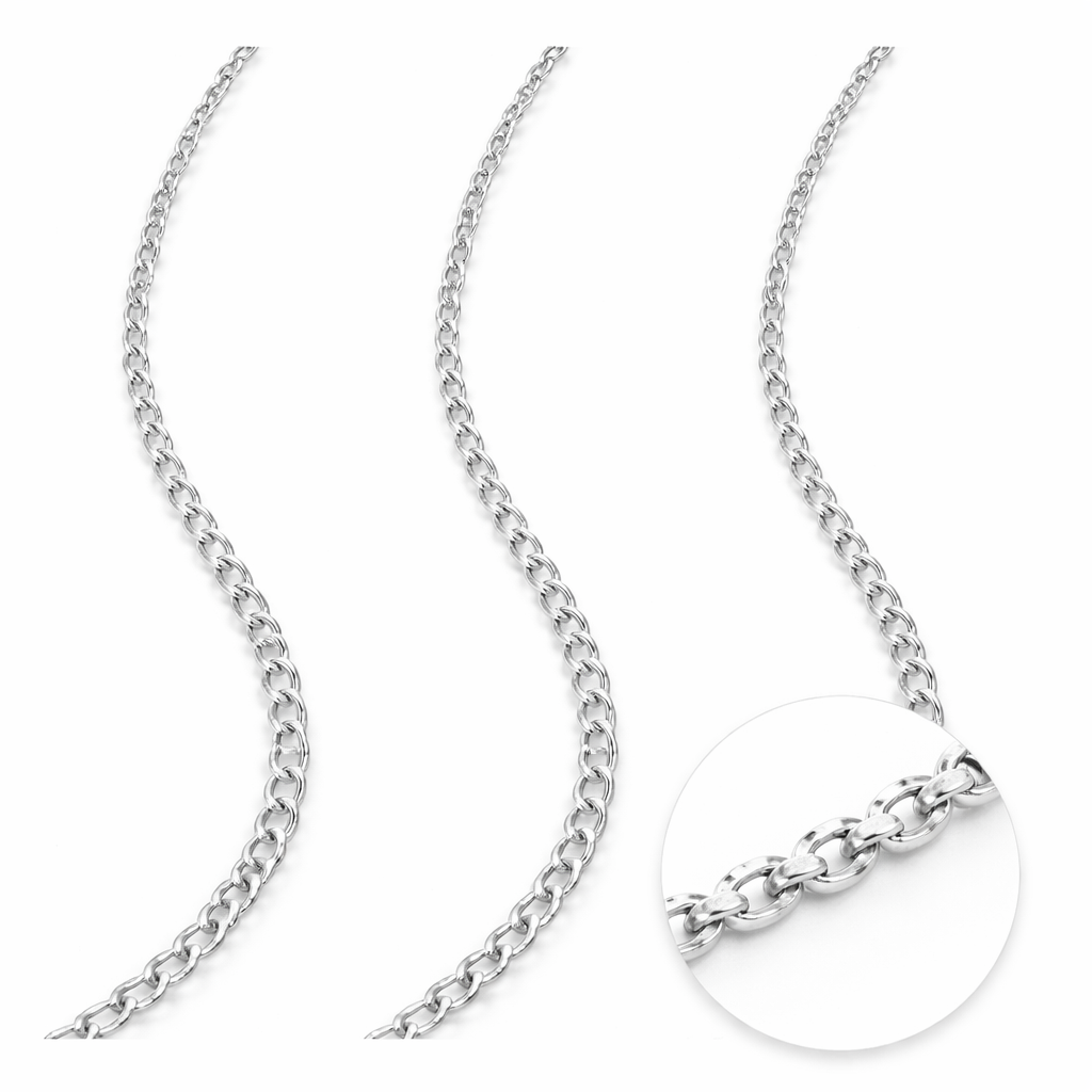 925 Sterling Silver Cable Chain 1.5mm – Jewellery Chain (Sold Per Inch)