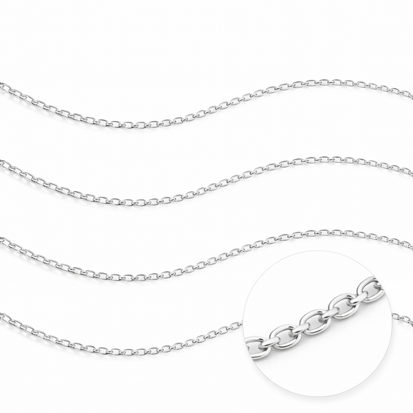 925 Sterling Silver Cable Chain 0.90mm – Jewellery Chain (Sold Per Inch)