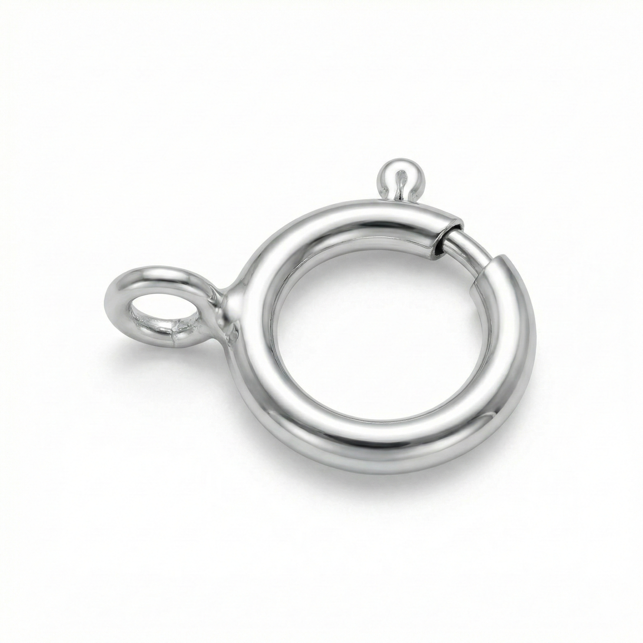 925 Sterling Silver Spring Ring Clasp – Jewellery Finding