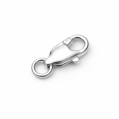 925 Sterling Silver Lobster Claw Clasp with Ring – Jewellery Finding
