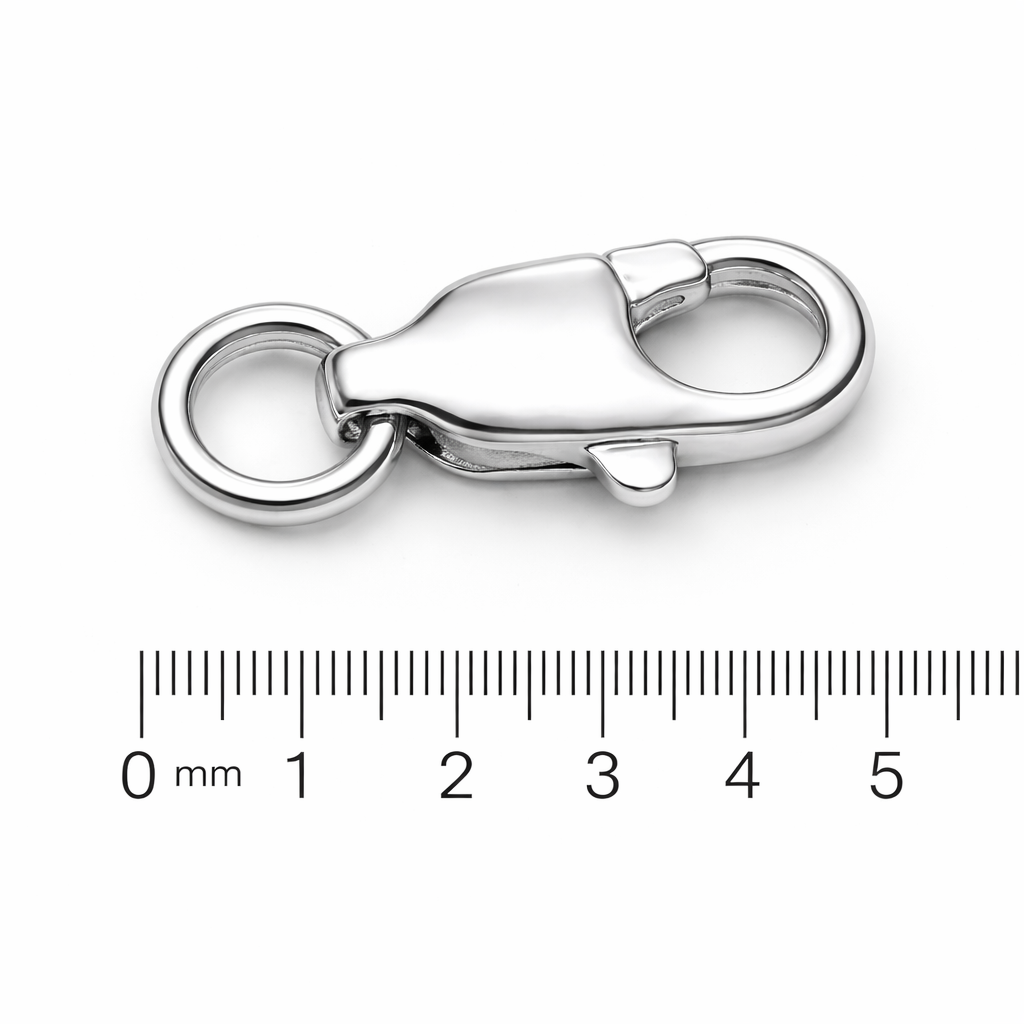 925 Sterling Silver Lobster Claw Clasp with Ring – Jewellery Finding