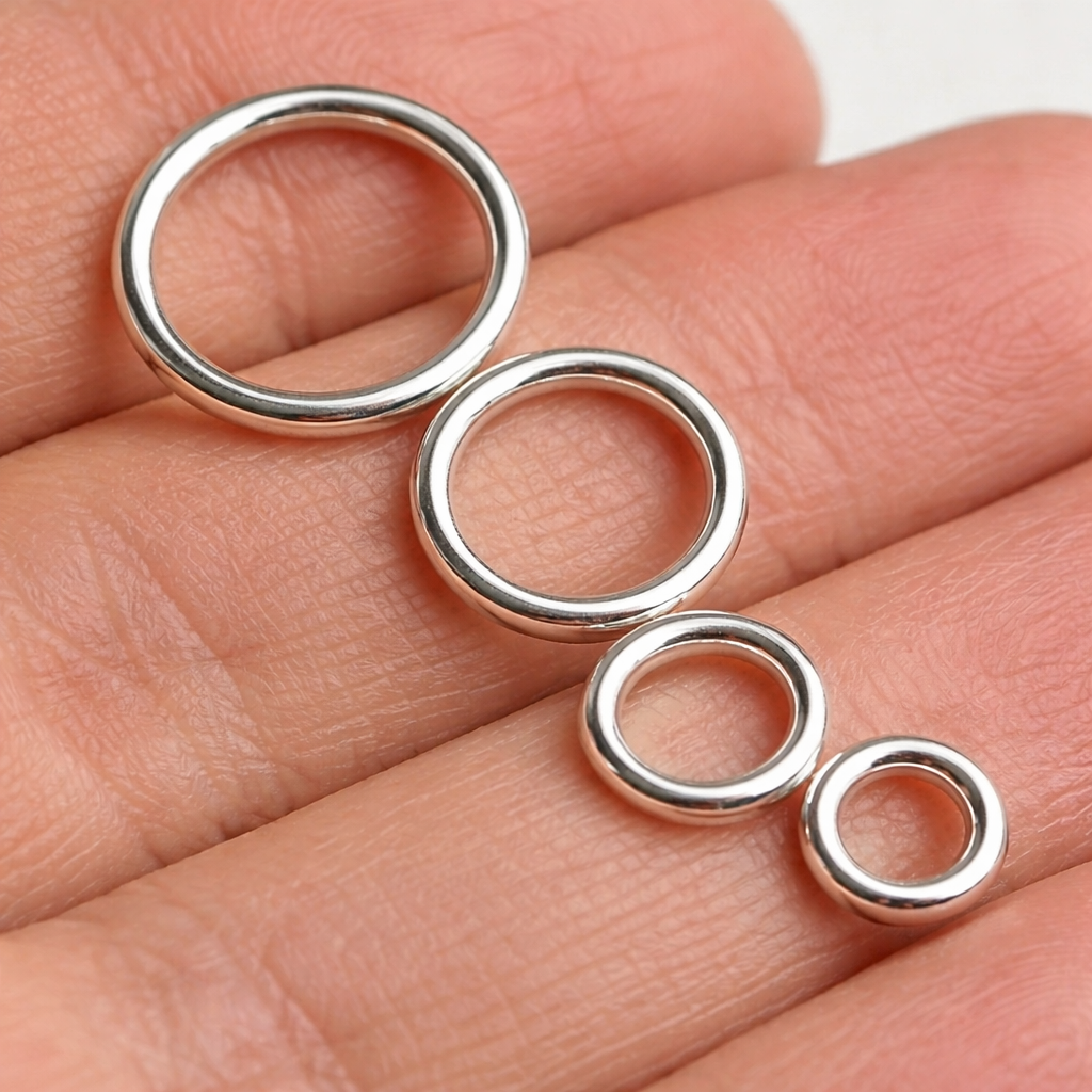 925 Sterling Silver Closed Jump Rings – Jewellery Finding