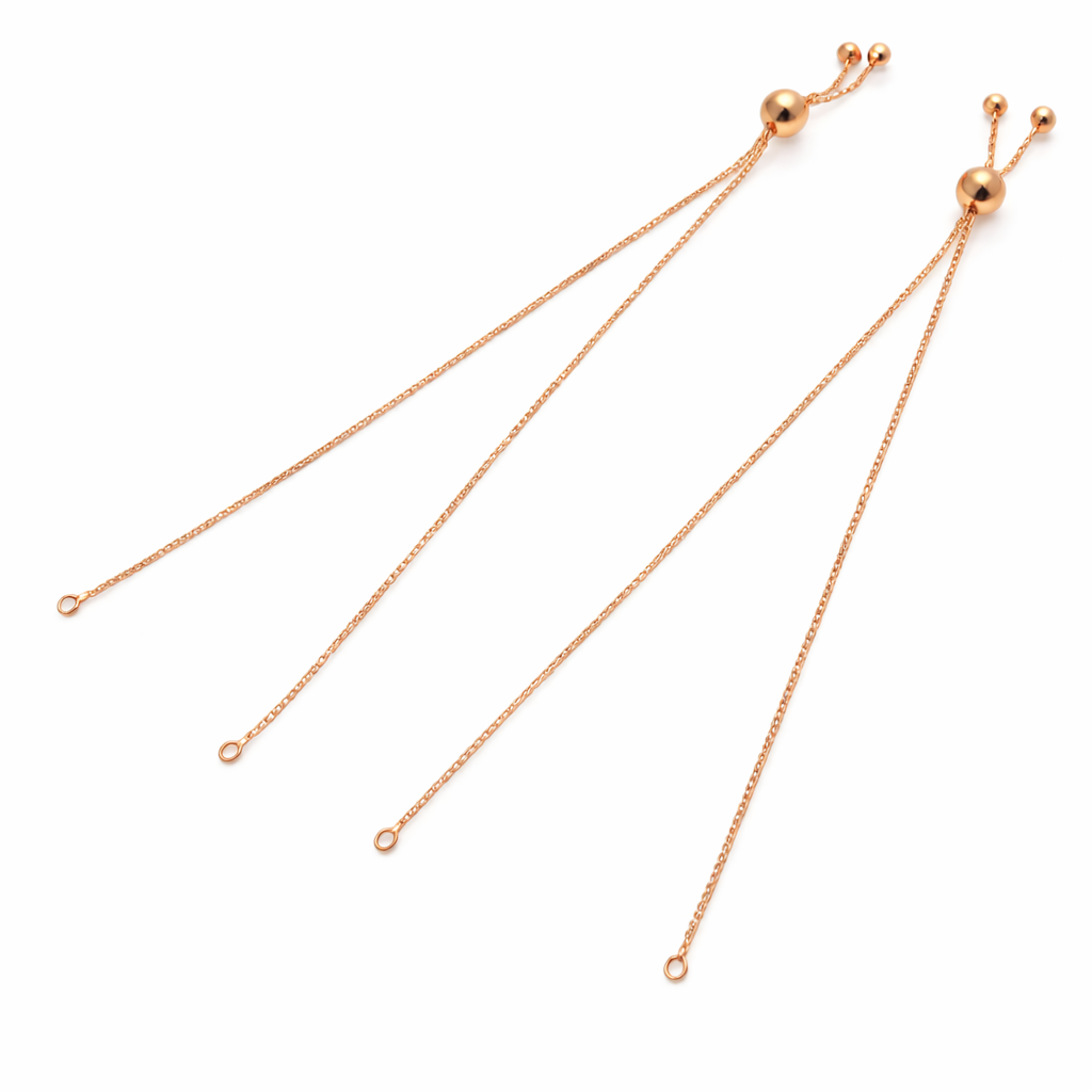 92.5 Sterling Silver 0.9mm Box Chain Slider Bolo Bracelet Base – Adjustable Slide Bracelet with Slider Clasp (4–8 Inch, Silver/Rose Gold/Yellow Gold)