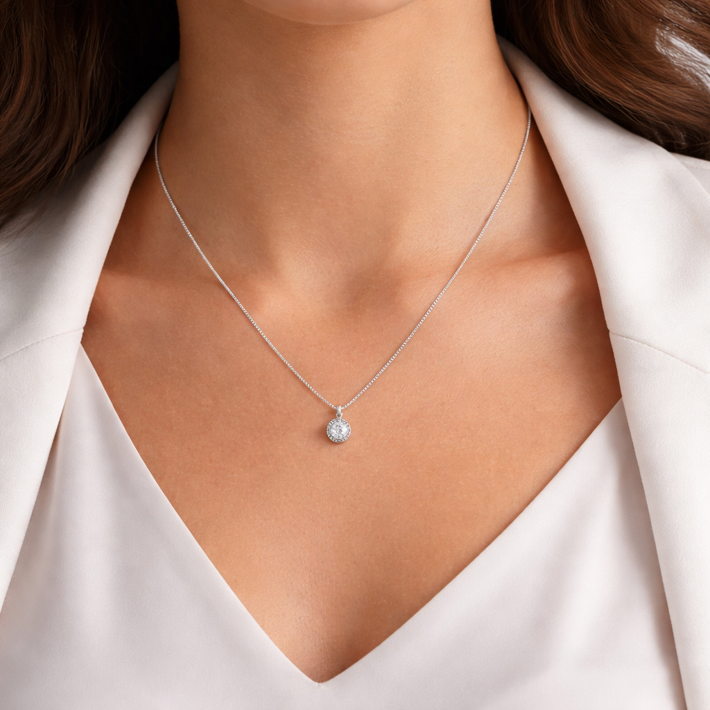 92.5 Sterling Silver Adjustable Ball Chain Necklace with Silicon Slider Ball & Lobster Clasp (16–22 Inch, 1.20mm)