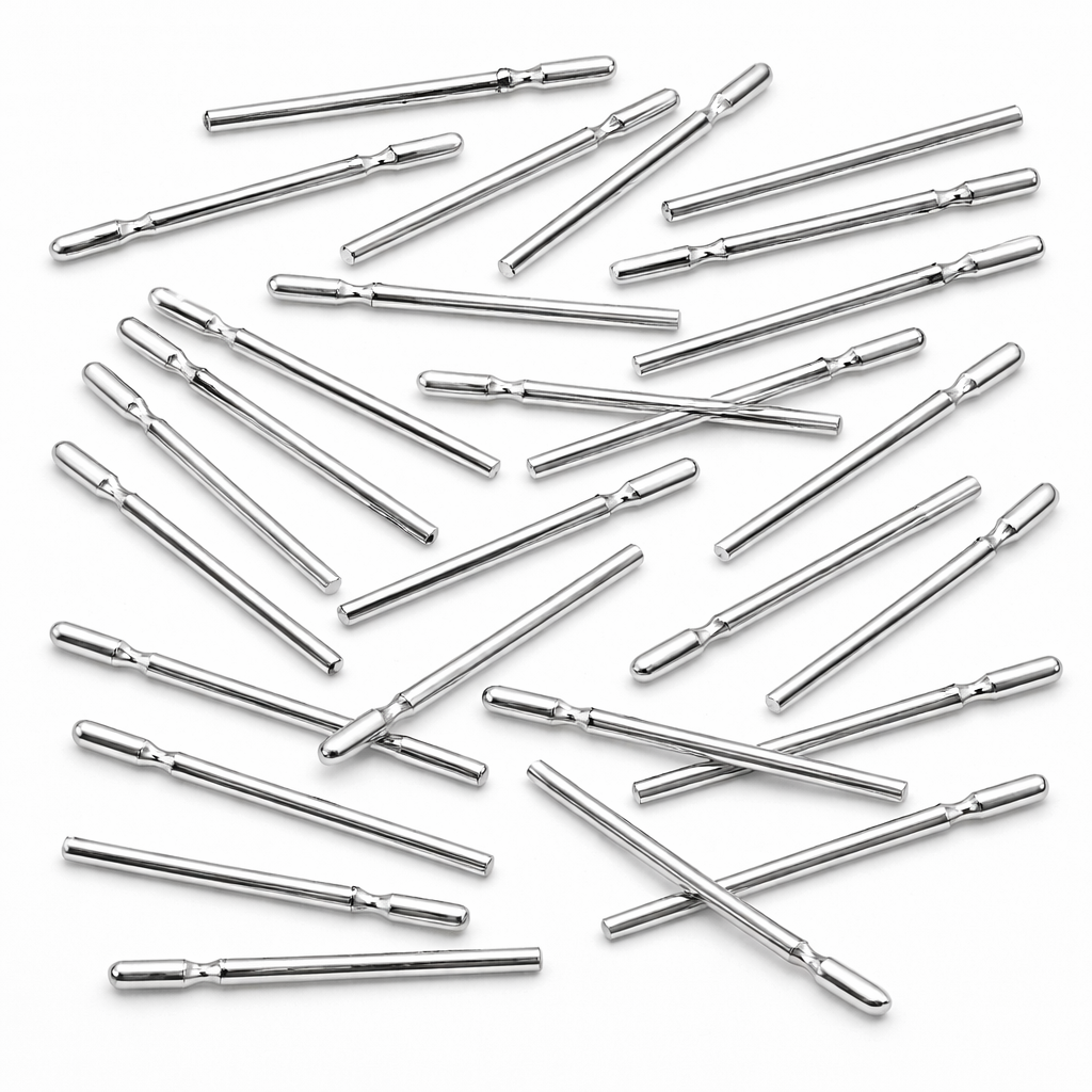 2 Pcs 925 Sterling Silver Polished Earring Posts – Jewellery Finding