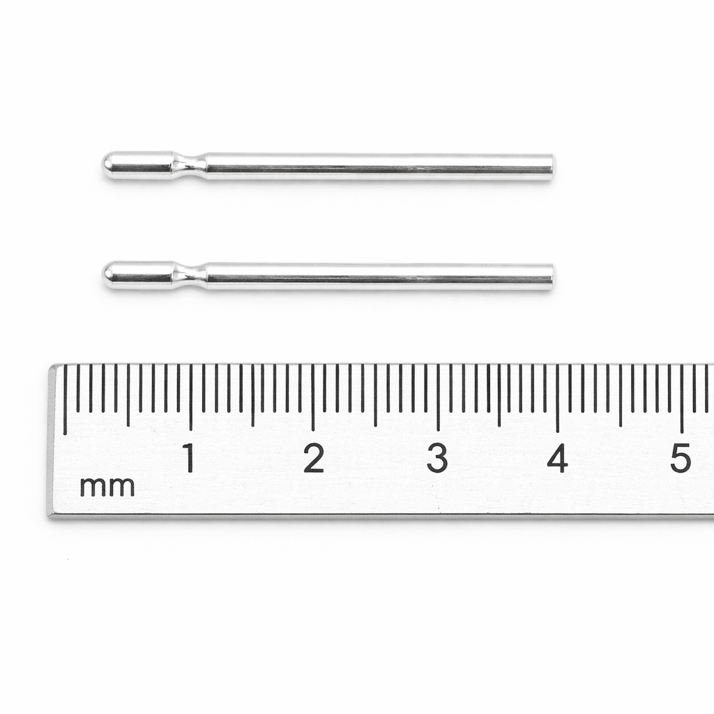 2 Pcs 925 Sterling Silver Polished Earring Posts – Jewellery Finding