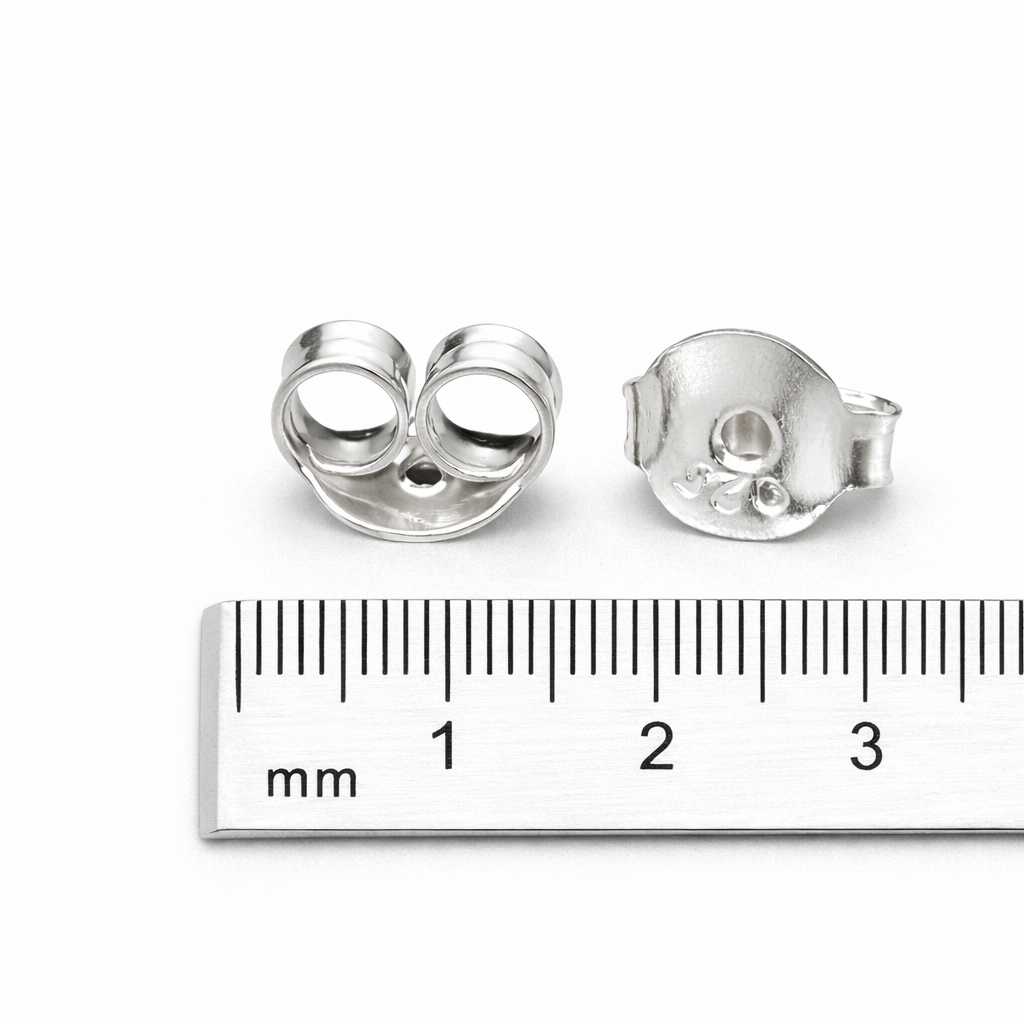 2 Pcs 925 Sterling Silver Butterfly Earring Backs – Ear Nuts Finding