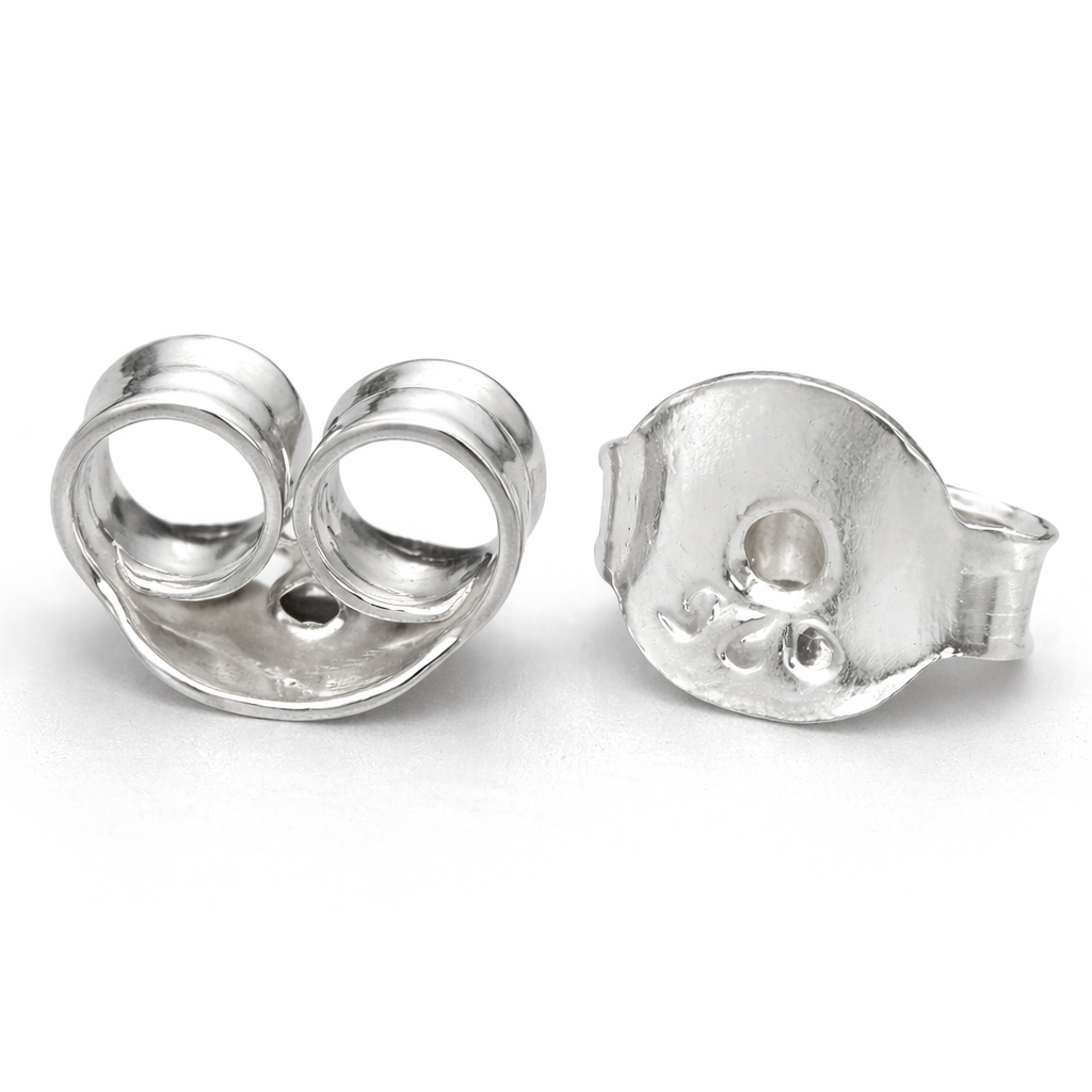 2 Pcs 925 Sterling Silver Butterfly Earring Backs – Ear Nuts Finding