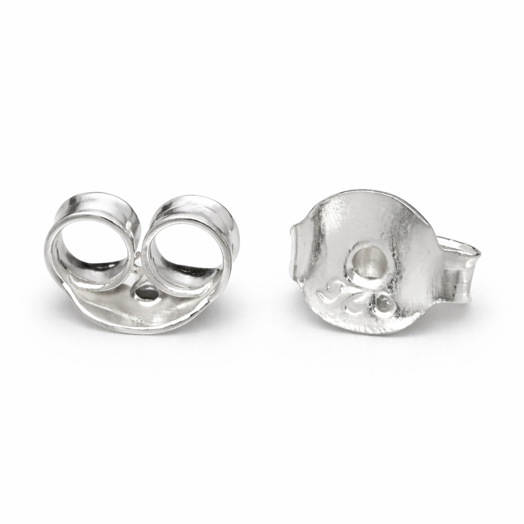 2 Pcs 925 Sterling Silver Butterfly Earring Backs – Ear Nuts Finding