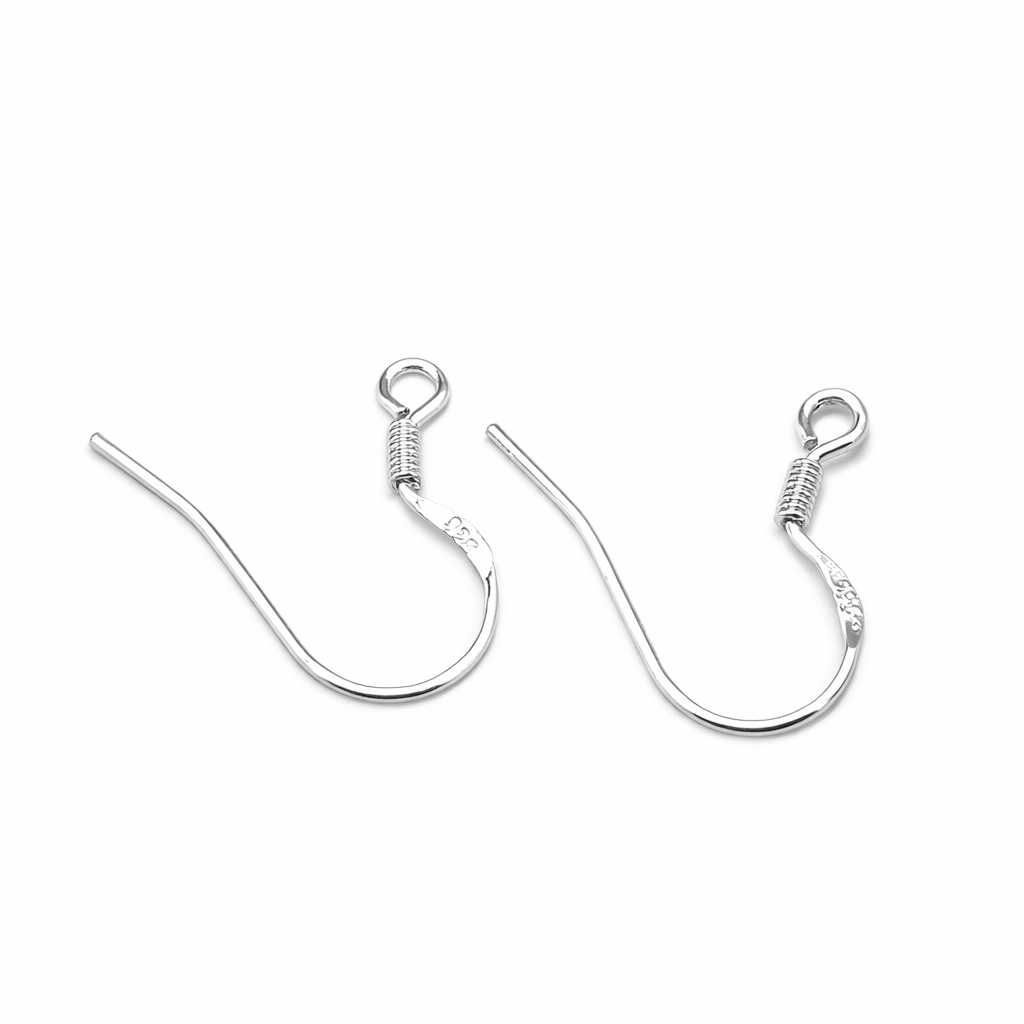 92.5 Sterling Silver Ear Wire Pairs – Jewellery Finding