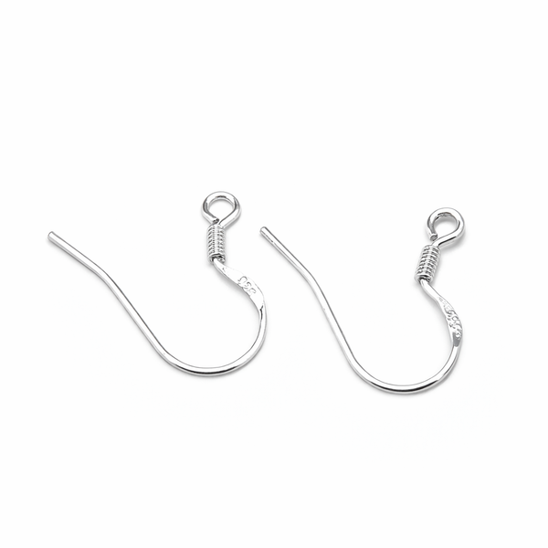 92.5 Sterling Silver Ear Wire Pairs – Jewellery Finding