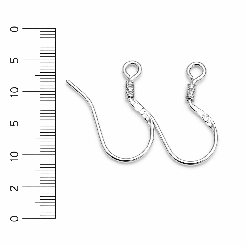 92.5 Sterling Silver Ear Wire Pairs – Jewellery Finding