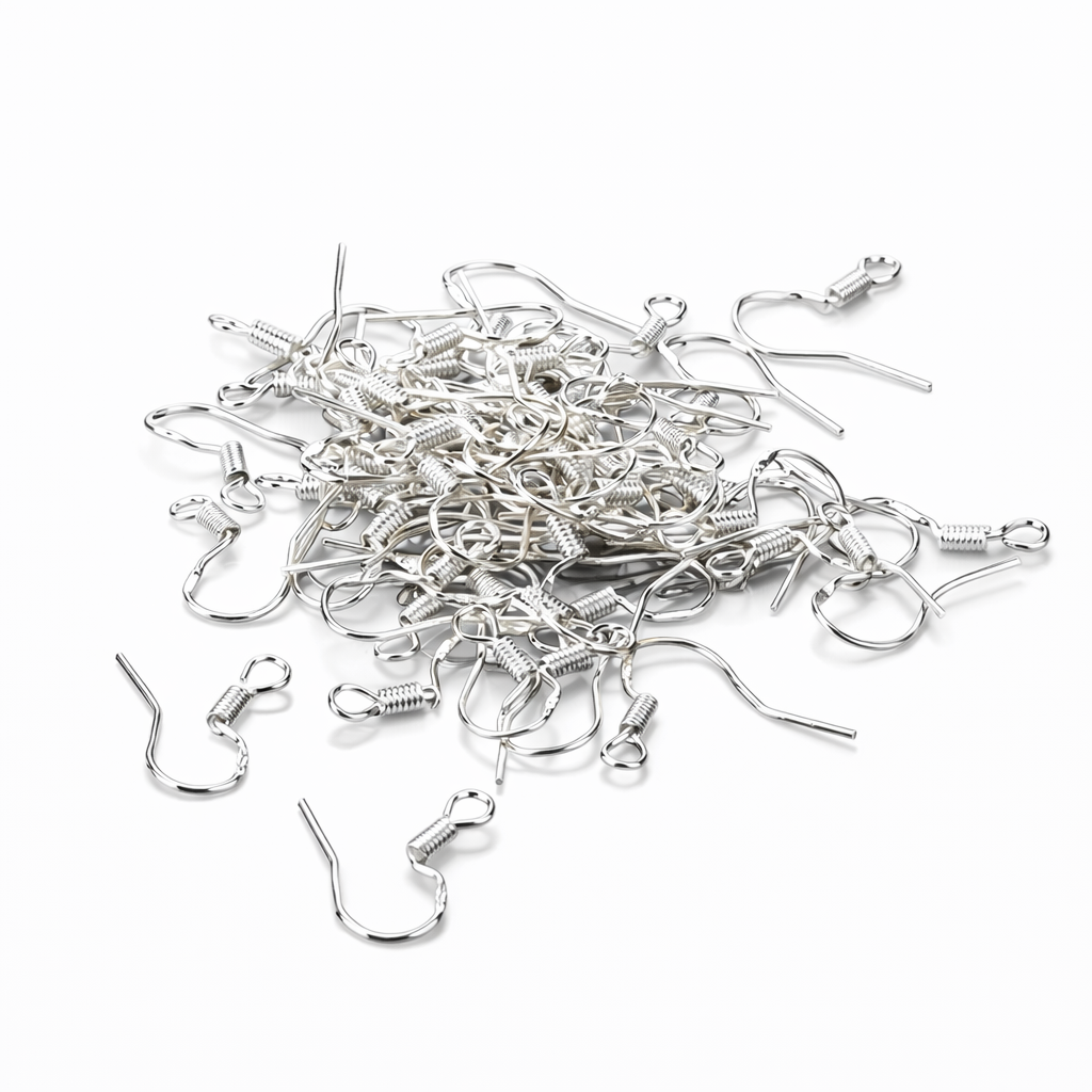 92.5 Sterling Silver Ear Wire Pairs – Jewellery Finding