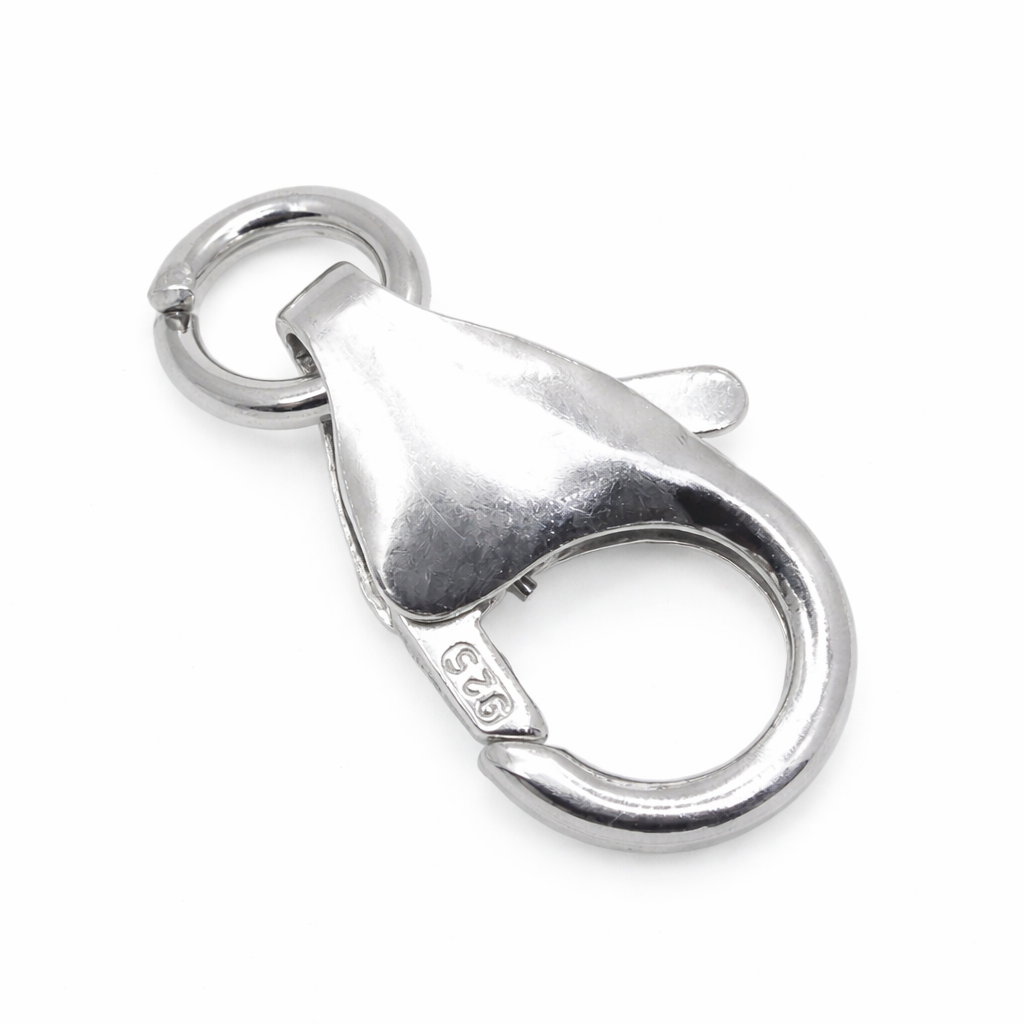 925 Sterling Silver Fish Lock with Jump Ring – Jewellery Finding