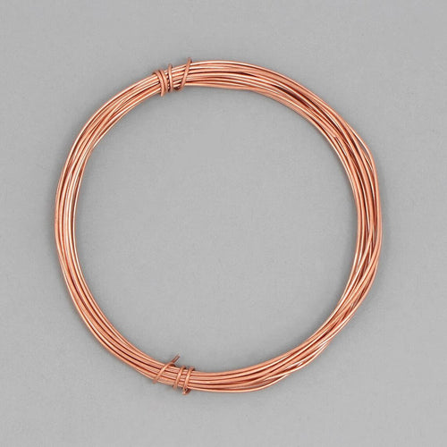 19 Gauge 1mm Copper Wire – Gold, Silver, Rose Gold Plated & Bare | 1 Meters Jewelry Making Wire