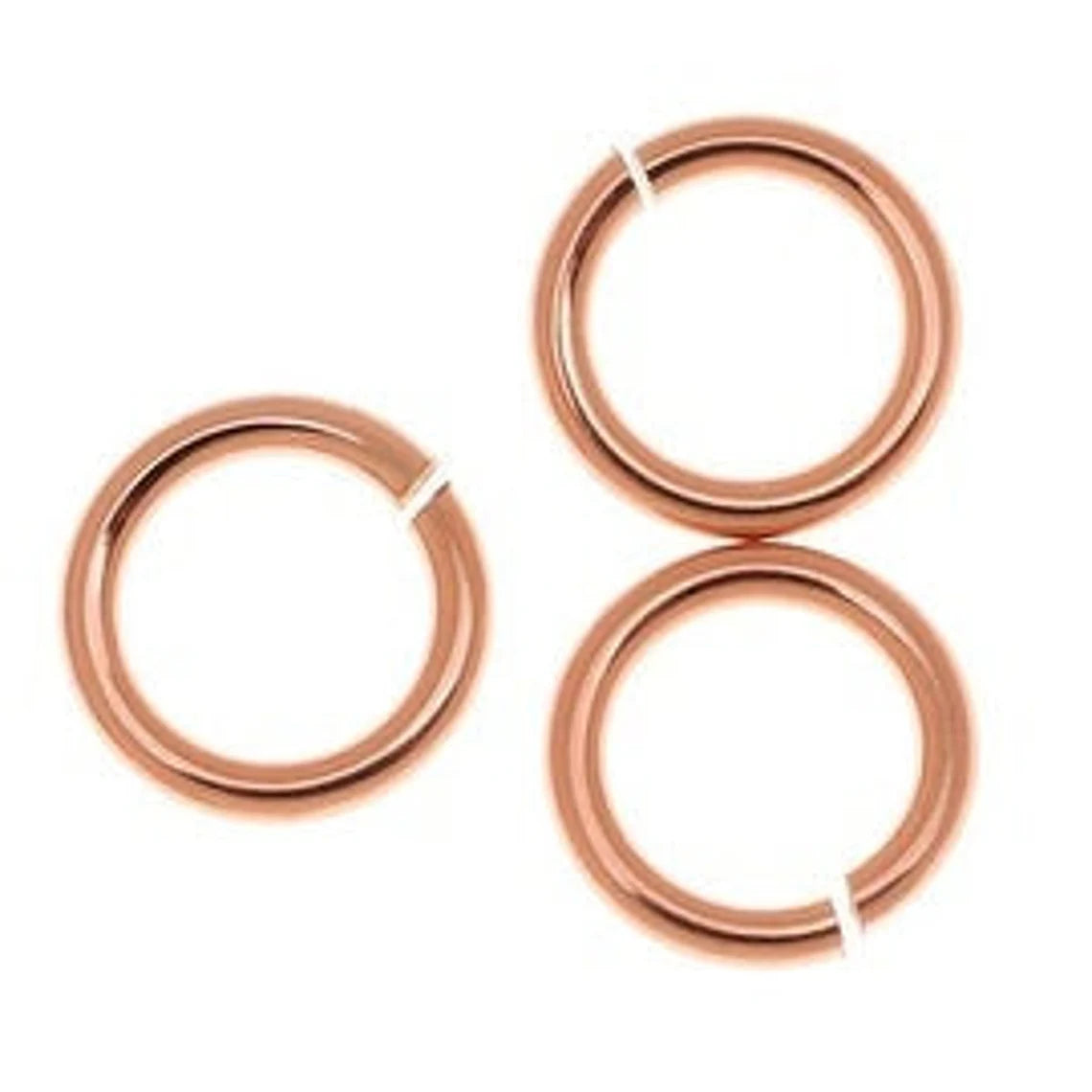 7mm Copper Jump Rings (Saw Cut) – Gold / Silver / Rose Gold Plated | Jewelry Making Findings | Nickel Free