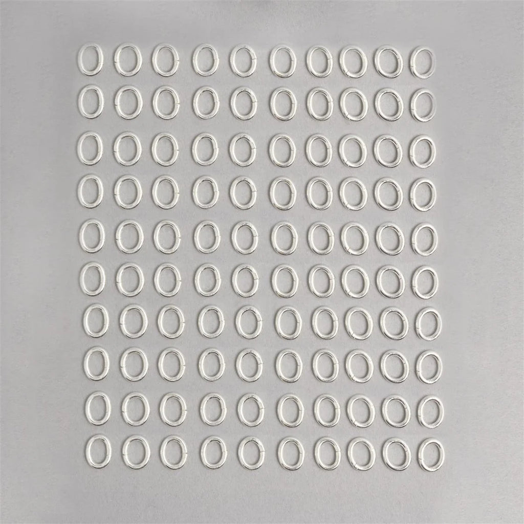 7X5mm Oval Shape Closed Open Rings – Gold / Silver / Rose Gold Plated | Jewelry Making Findings | Nickel Free (Copy)