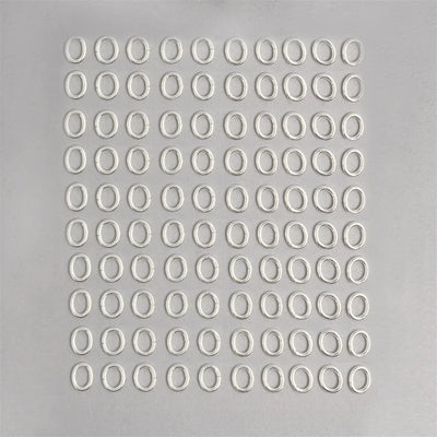 7X5mm Oval Shape Closed Open Rings – Gold / Silver / Rose Gold Plated | Jewelry Making Findings | Nickel Free (Copy)