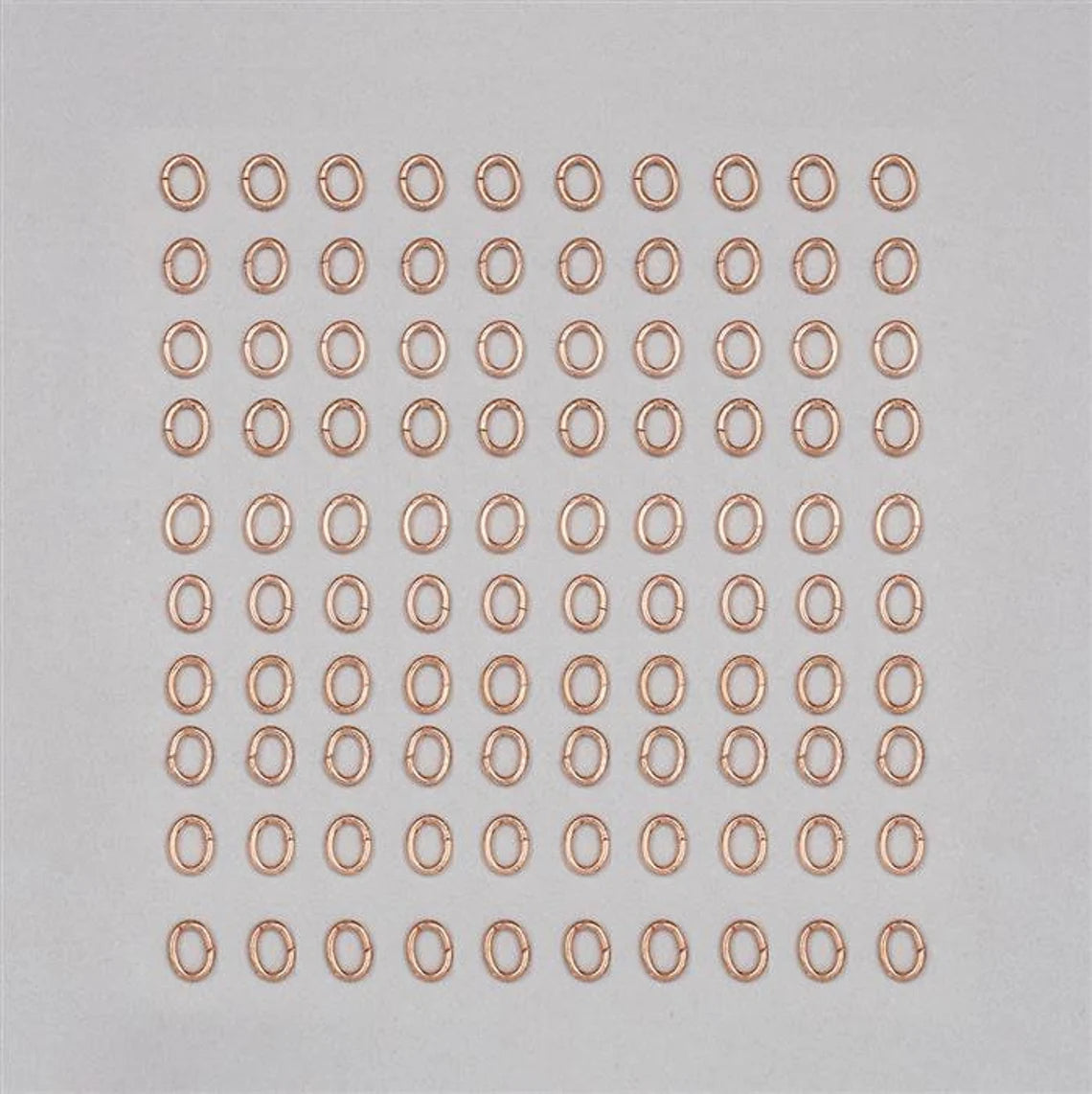 7X5mm Oval Shape Closed Open Rings – Gold / Silver / Rose Gold Plated | Jewelry Making Findings | Nickel Free (Copy)