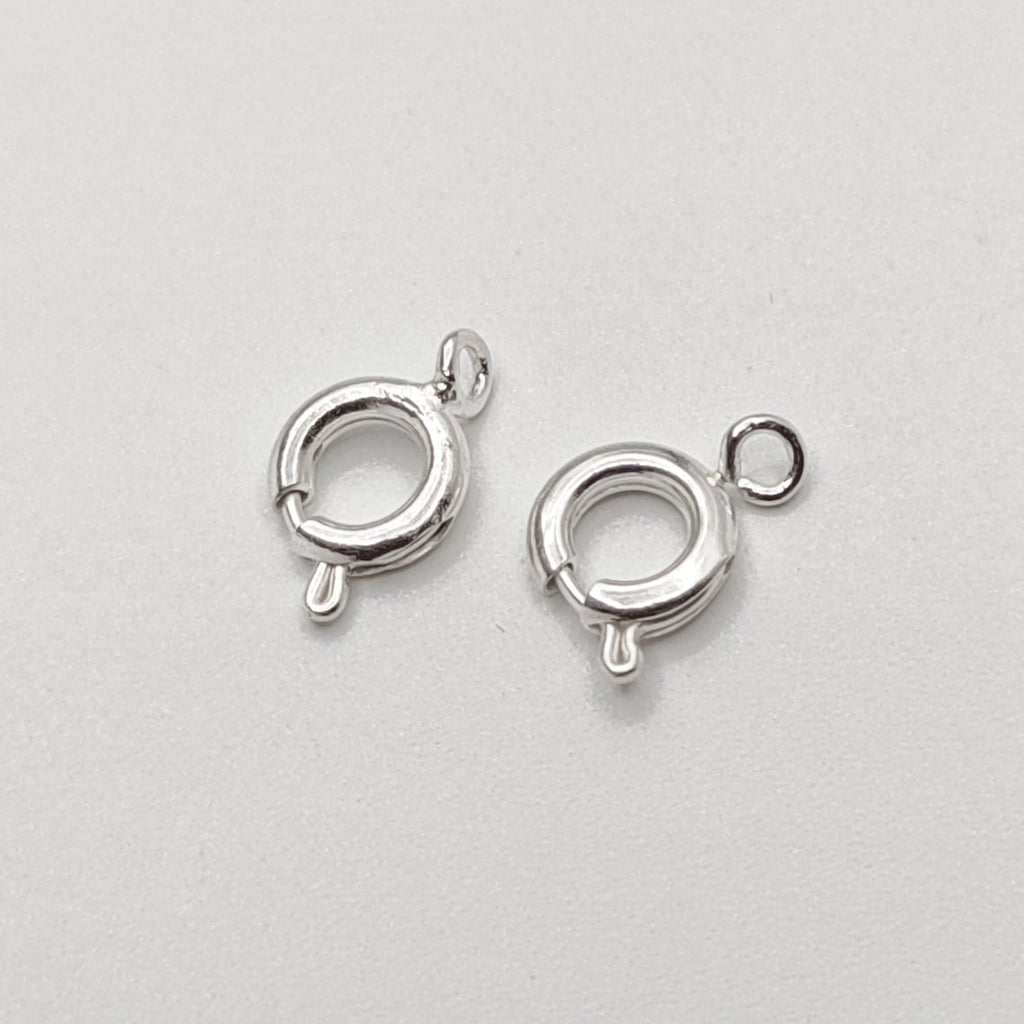 10 PC Spring Ring Clasps – 10x6mm with 6mm Jump Ring | Copper Jewelry Findings