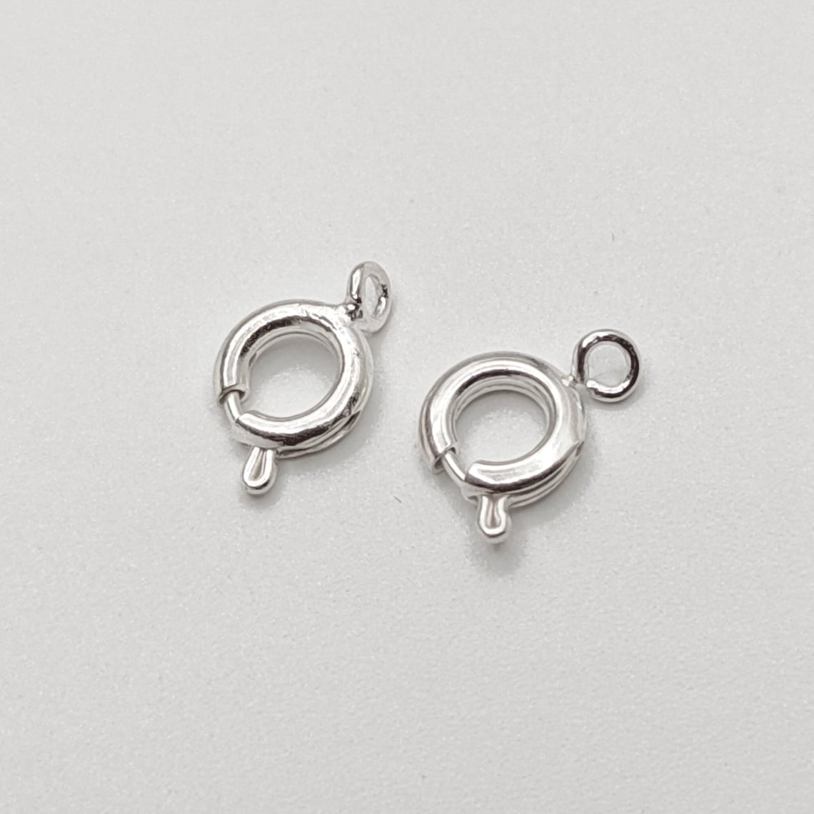 10 PC Spring Ring Clasps – 10x6mm with 6mm Jump Ring | Copper Jewelry Findings
