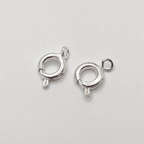 10 PC Spring Ring Clasps – 10x6mm with 6mm Jump Ring | Copper Jewelry Findings