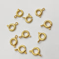 10 PC Spring Ring Clasps – 10x6mm with 6mm Jump Ring | Copper Jewelry Findings