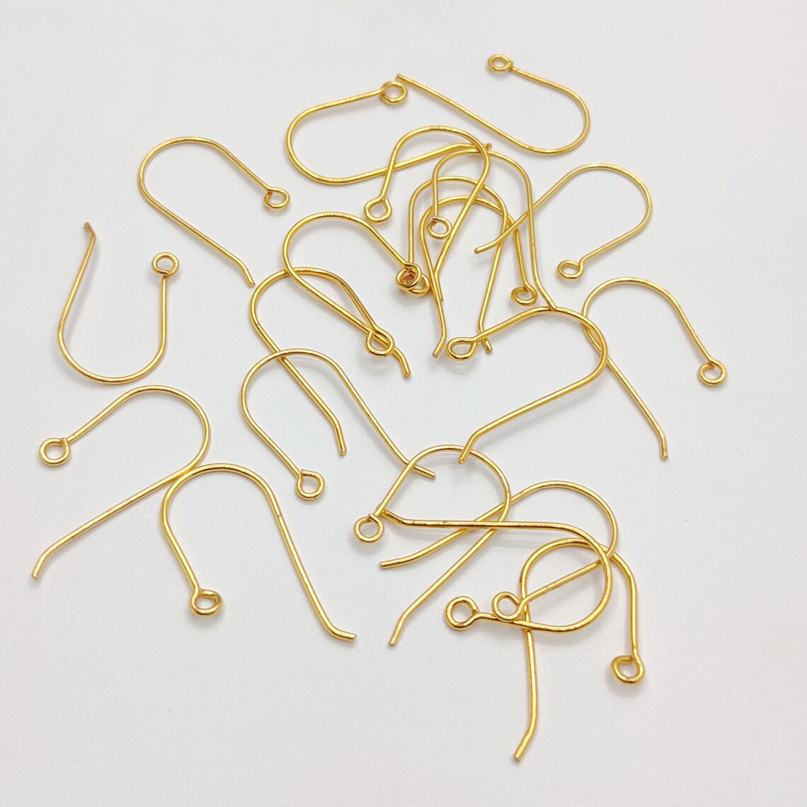 5 Pairs Copper Handmade Earring Hooks – Gold, Silver & Rose Gold Plated | E-Coated Jewelry Findings