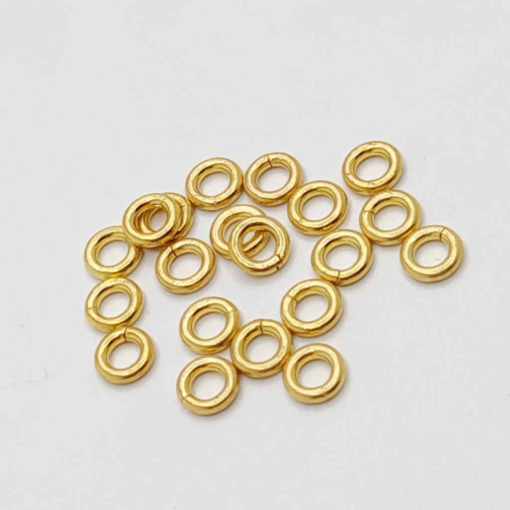 7mm Copper Jump Rings (Saw Cut) – Gold / Silver / Rose Gold Plated | Jewelry Making Findings | Nickel Free