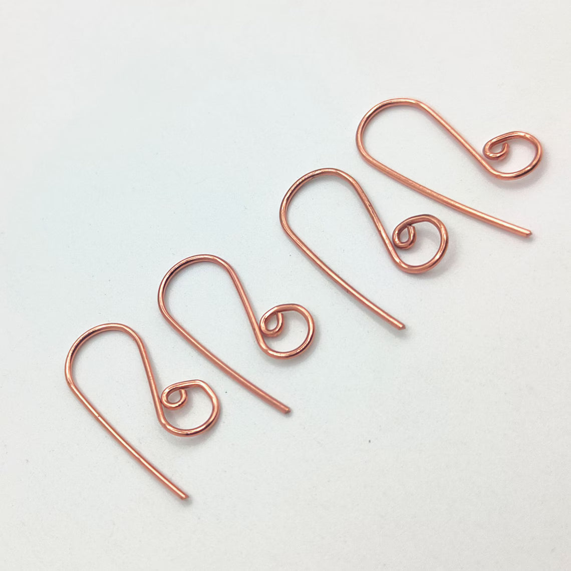 5 Pairs Copper Fancy Earring Hooks – Gold, Silver & Rose Gold Plated | E-Coated Jewelry Findings