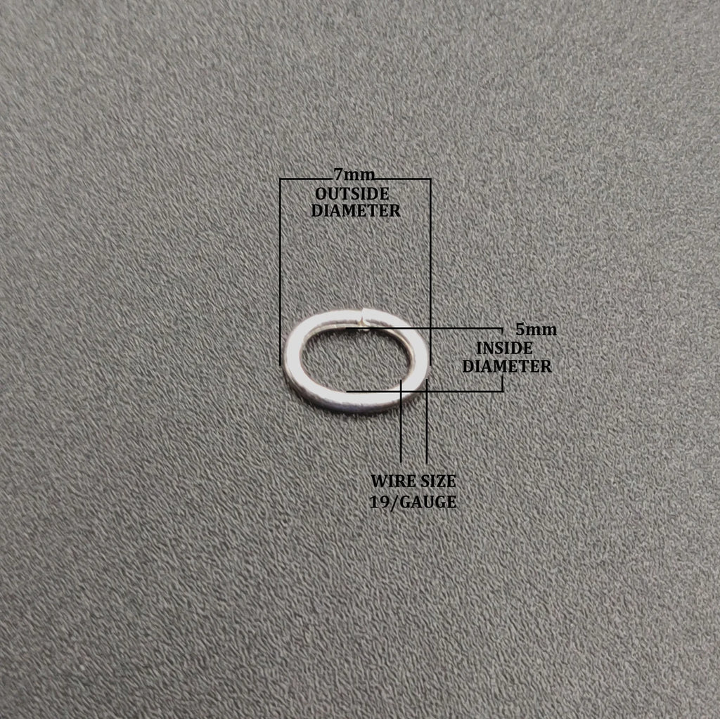 7X5mm Oval Shape Closed Open Rings – Gold / Silver / Rose Gold Plated | Jewelry Making Findings | Nickel Free (Copy)