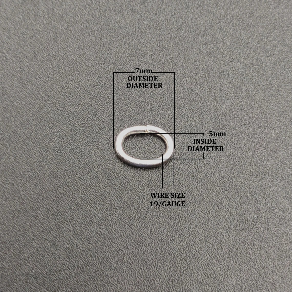 7X5mm Oval Shape Closed Open Rings – Gold / Silver / Rose Gold Plated | Jewelry Making Findings | Nickel Free (Copy)