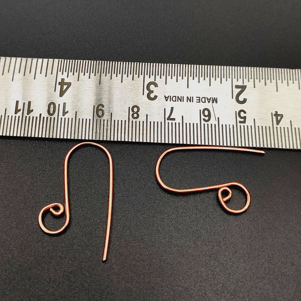 5 Pairs Copper Fancy Earring Hooks – Gold, Silver & Rose Gold Plated | E-Coated Jewelry Findings