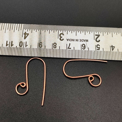 5 Pairs Copper Fancy Earring Hooks – Gold, Silver & Rose Gold Plated | E-Coated Jewelry Findings