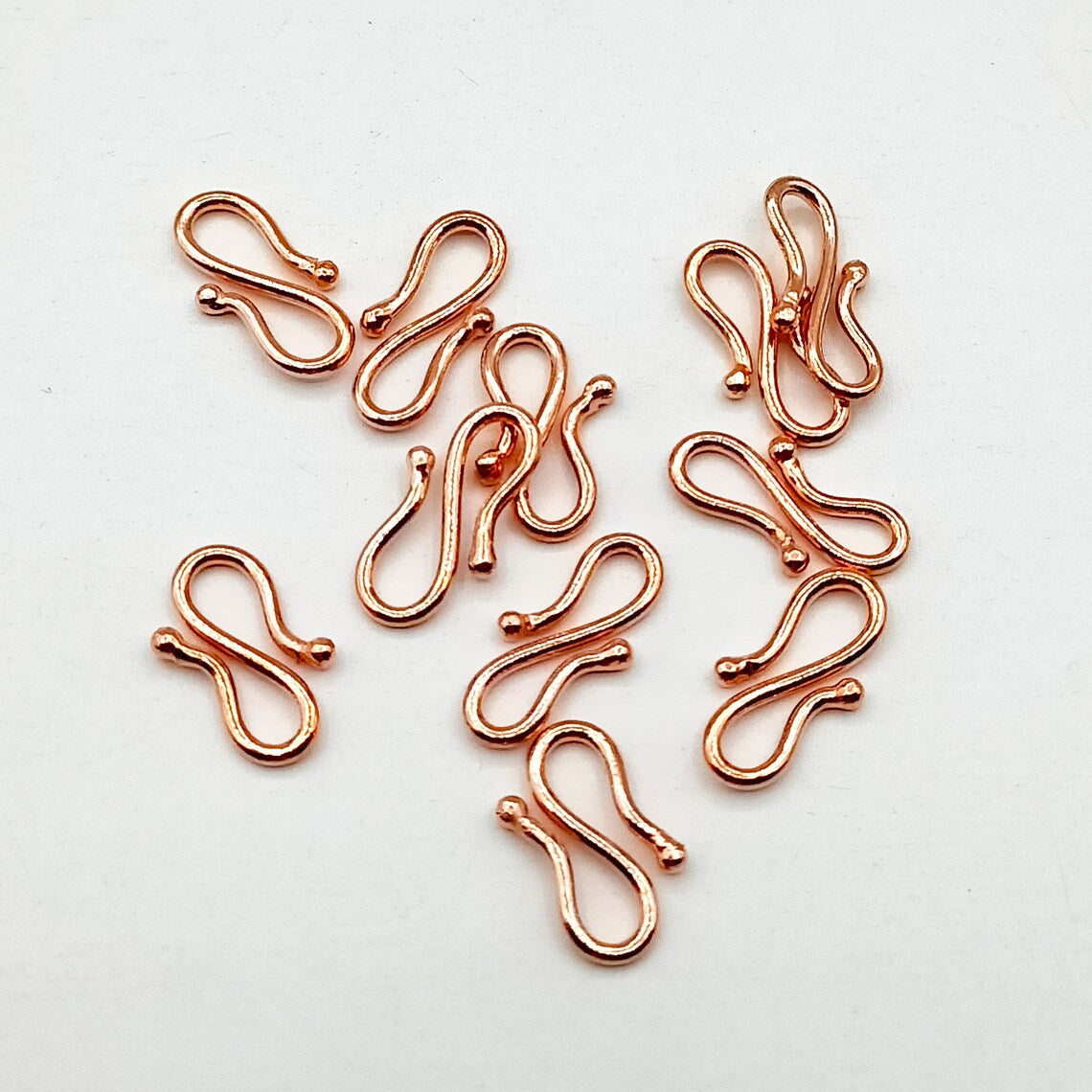 S Hook Lock Clasp – Gold, Silver & Rose Gold Plated Copper | Jewelry Making Findings (17mm, 2 Pcs)