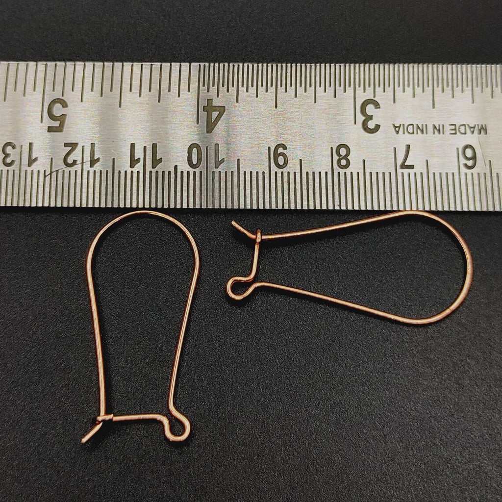5 Pairs Copper Earring Hooks – Gold, Silver & Rose Gold Plated | E-Coated Jewelry Findings